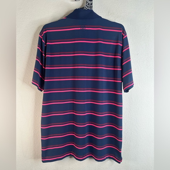 G/FORE Offset Stripe Pique Golf Polo Erin Hills golf size large - Picture 2 of 5